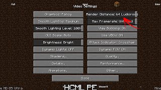 Minecraft Java Android 64 chunk | HCML PE