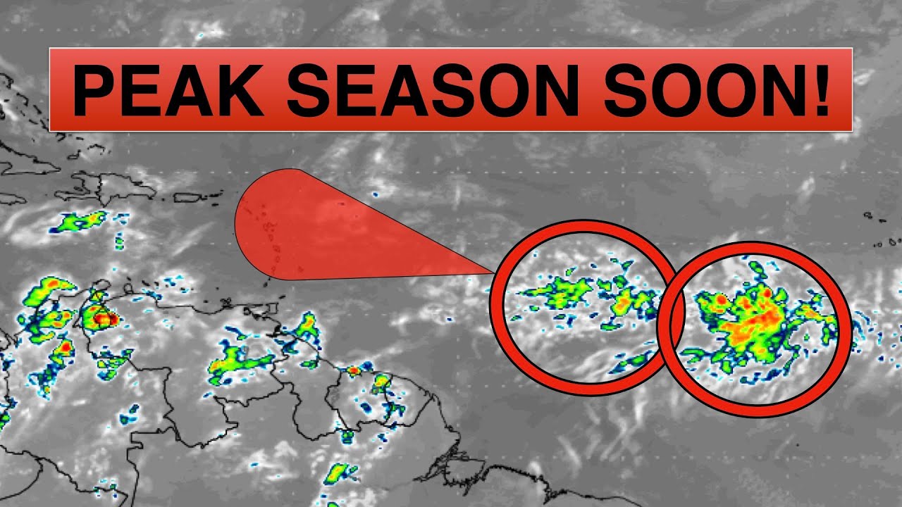 Atlantic shows Signs the Peak of Hurricane Season Almost Here! - YouTube
