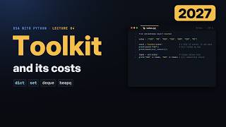 Python Data Structures and Their Costs (2027): list, dict, set, deque, heapq, bisect