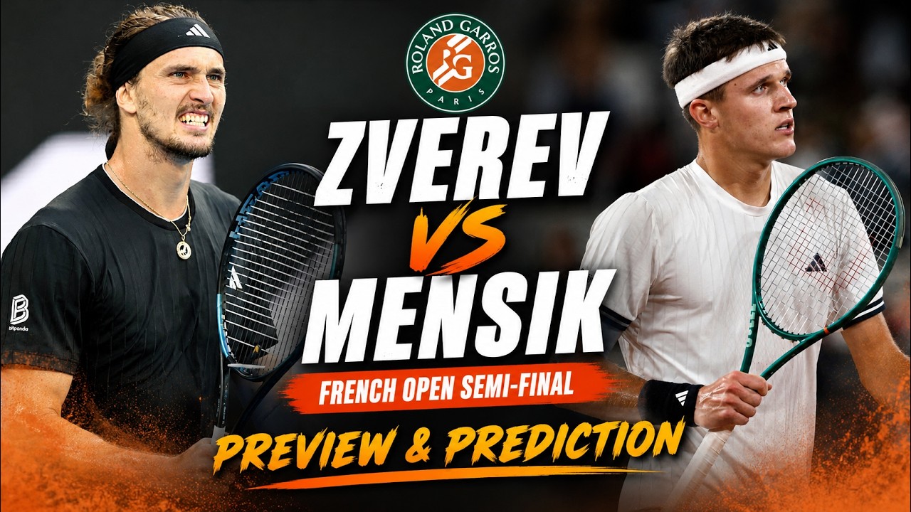 Alexander Zverev vs Jakub Mensik | French Open semi-final | Preview & Prediction