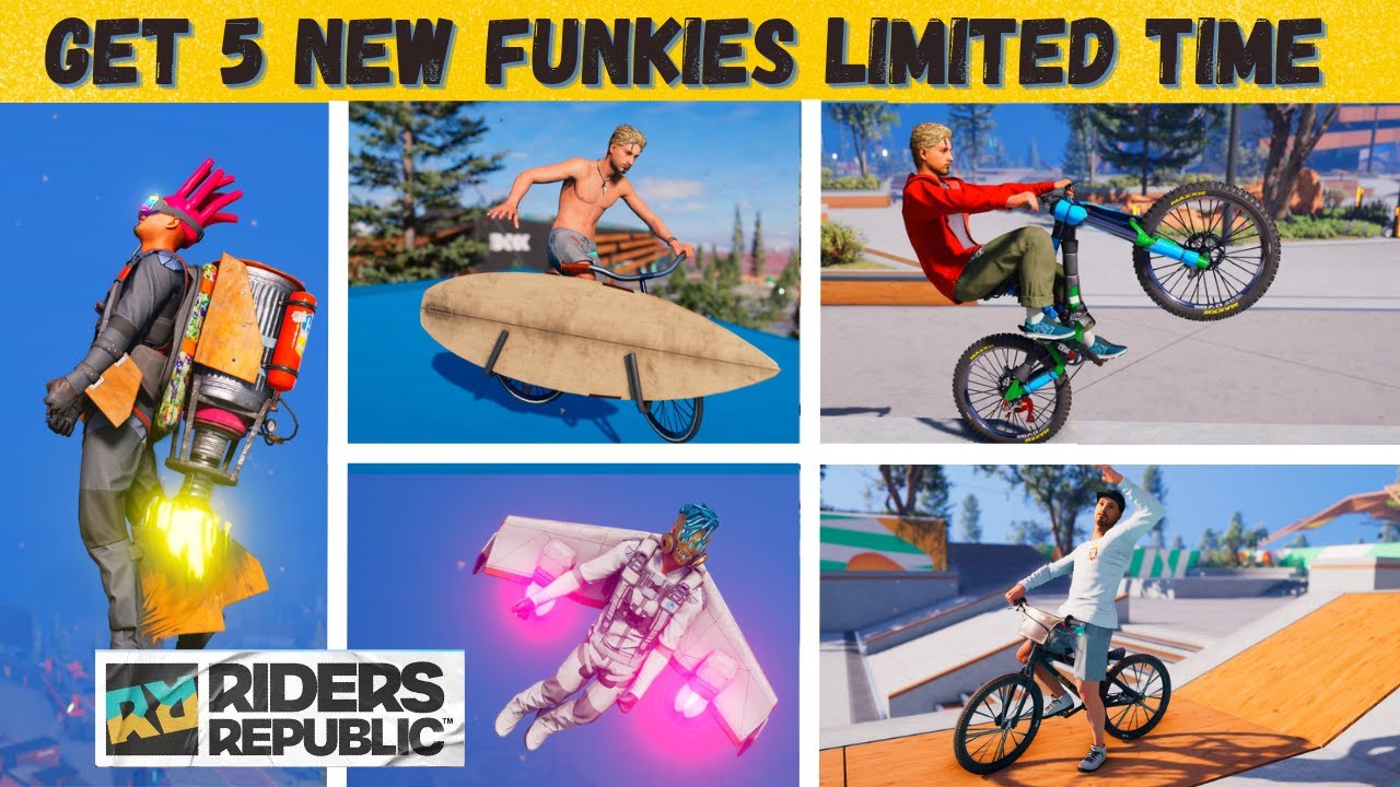 Get 5 New FUNKIES Limited Time Riders Republic YouTube