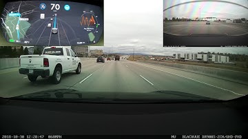 Tesla Autopilot Firmware "2018.42.2 19e7e44" Nav on Autopilot Test #1 (4K)