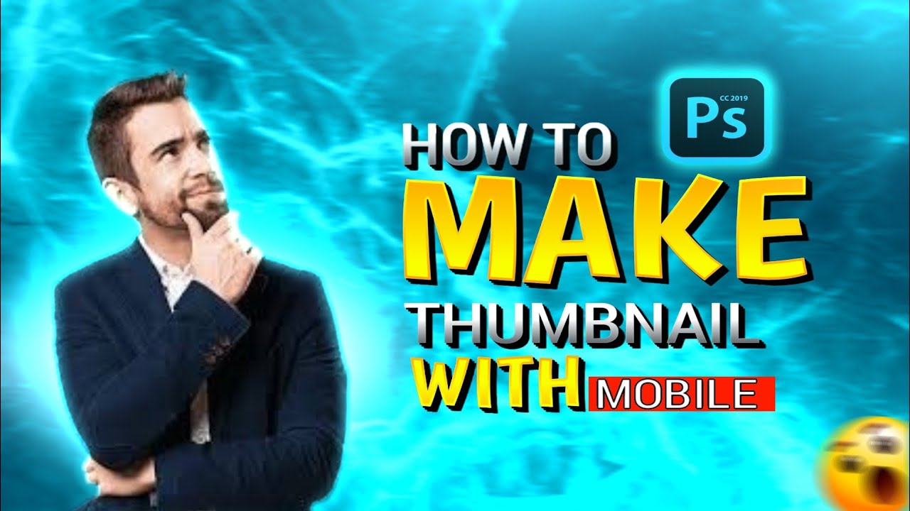 How to make YouTube thumbnail pscc with mobile|| MOBILE DESIGNER