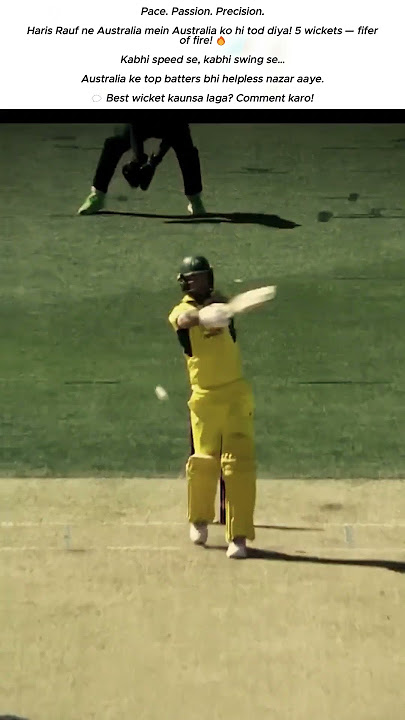Haris Rauf Fifer in Australia – 5 Wickets of Pure Rage 🔥🇵🇰 #shorts #viralshorts