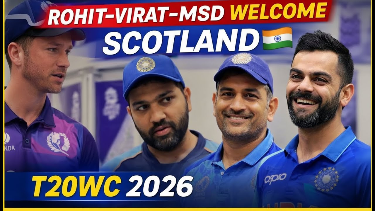 Scotland Team Arrives in India | Rohit Sharma, Virat Kohli &  Welcome