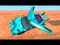 Летающая супермашина устроила погоню за машинками монстрамы - Мультик игра BeamNG.Drive 2020