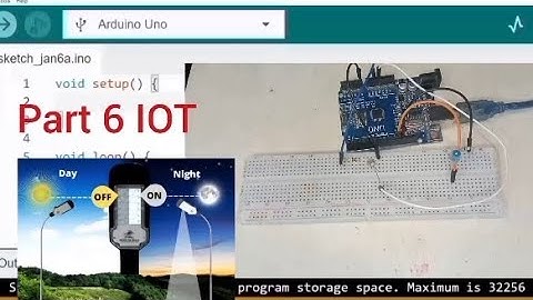LDR sensor with Arduino IoT prat 6 kannada video