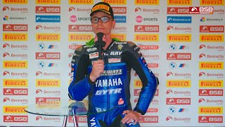 2025 Bennetts British Superbike Championship: RD3 - Snetterton: Race one podium reactions