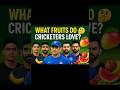 What fruits do cricketer love 🤔ll #information#cricket#justsee