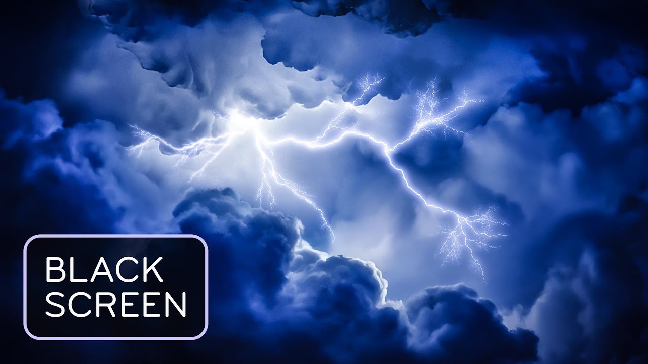 Watch HUGE Thunderstorm Sounds for Sleep | Rain & Thunder White Noise Black Screen on YouTube