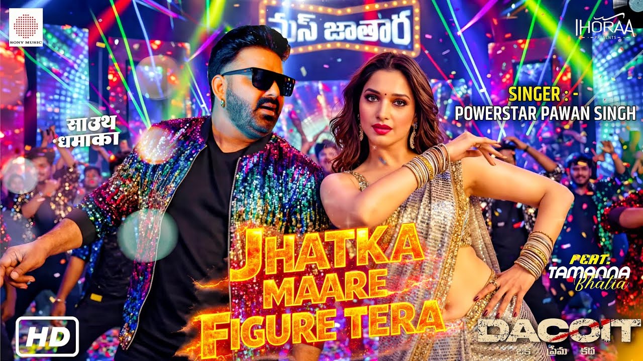 Jhatka Maare Figure Tera || Powerstar Pawan Singh x Adivi Sesh x Tamannah || Dacait South Movie Song