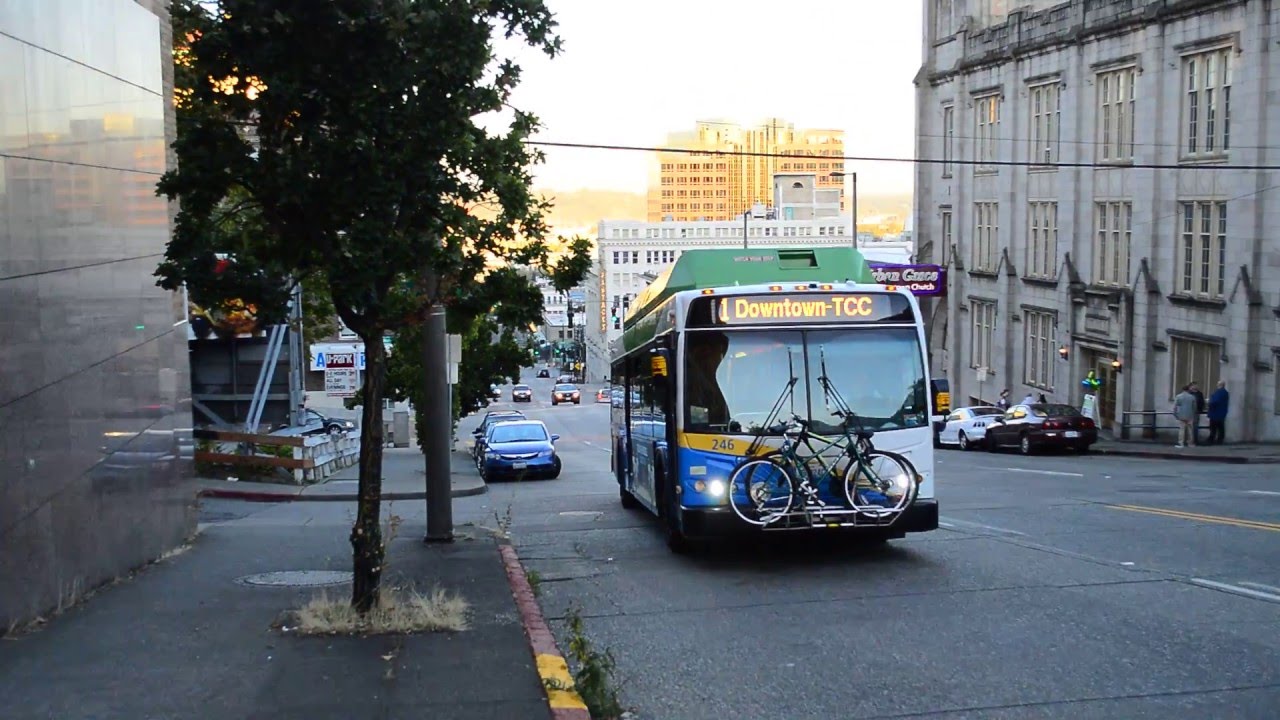 Pierce Transit 2009 New Flyer C40LFR CNG 246 On The 1 @ South 9th & South Fawcett Streets
