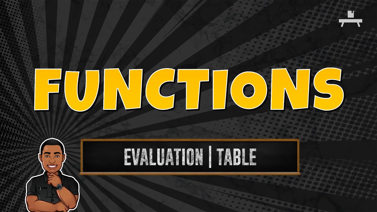 Functions | Evaluation | Table - YouTube