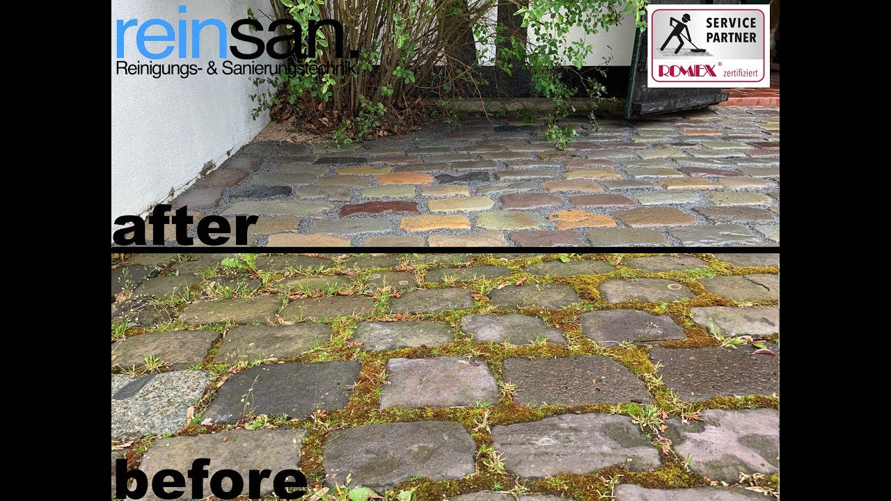 Pflasterfugensanierung Unkrautdichte Verfugungen Mit Kunstharz Reinsan