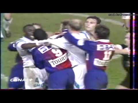PSG vs OM 1994  Bagarre Gnrale