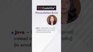 TCS CodeVita 2025 | Avoid Presentation Error! 🚀
