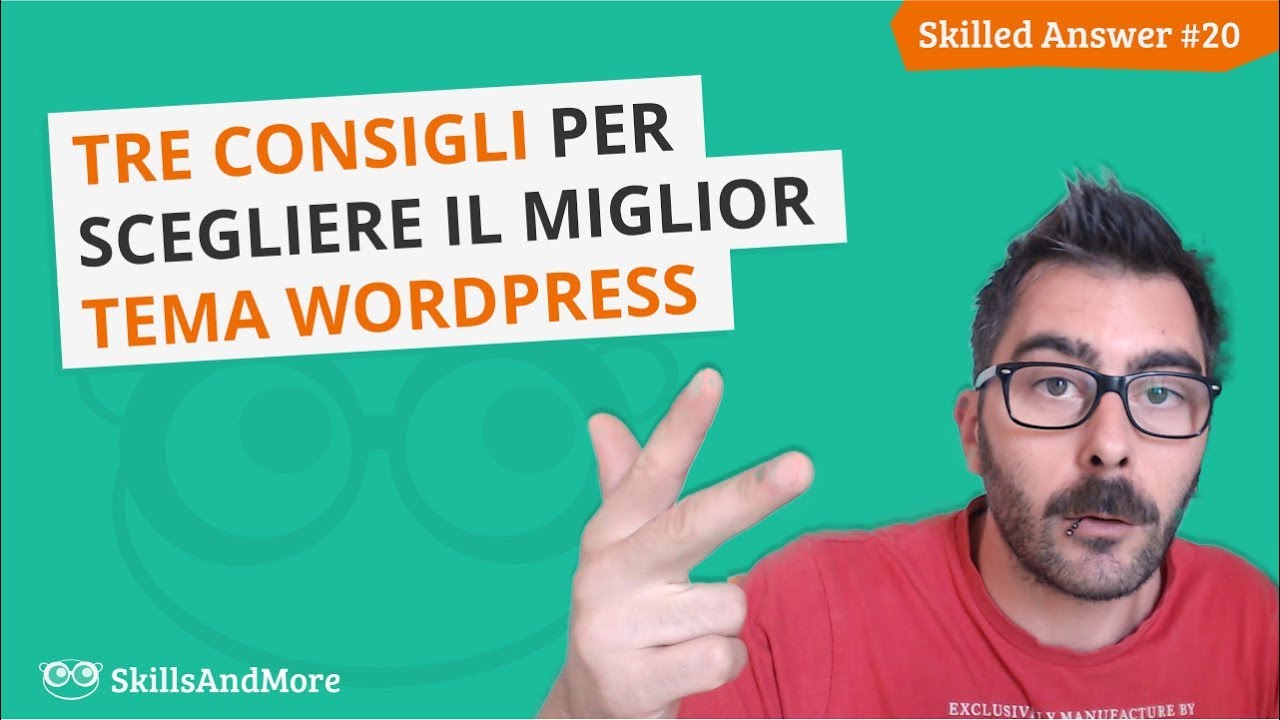 Tre consigli per scegliere il miglior tema WordPress - YouTube