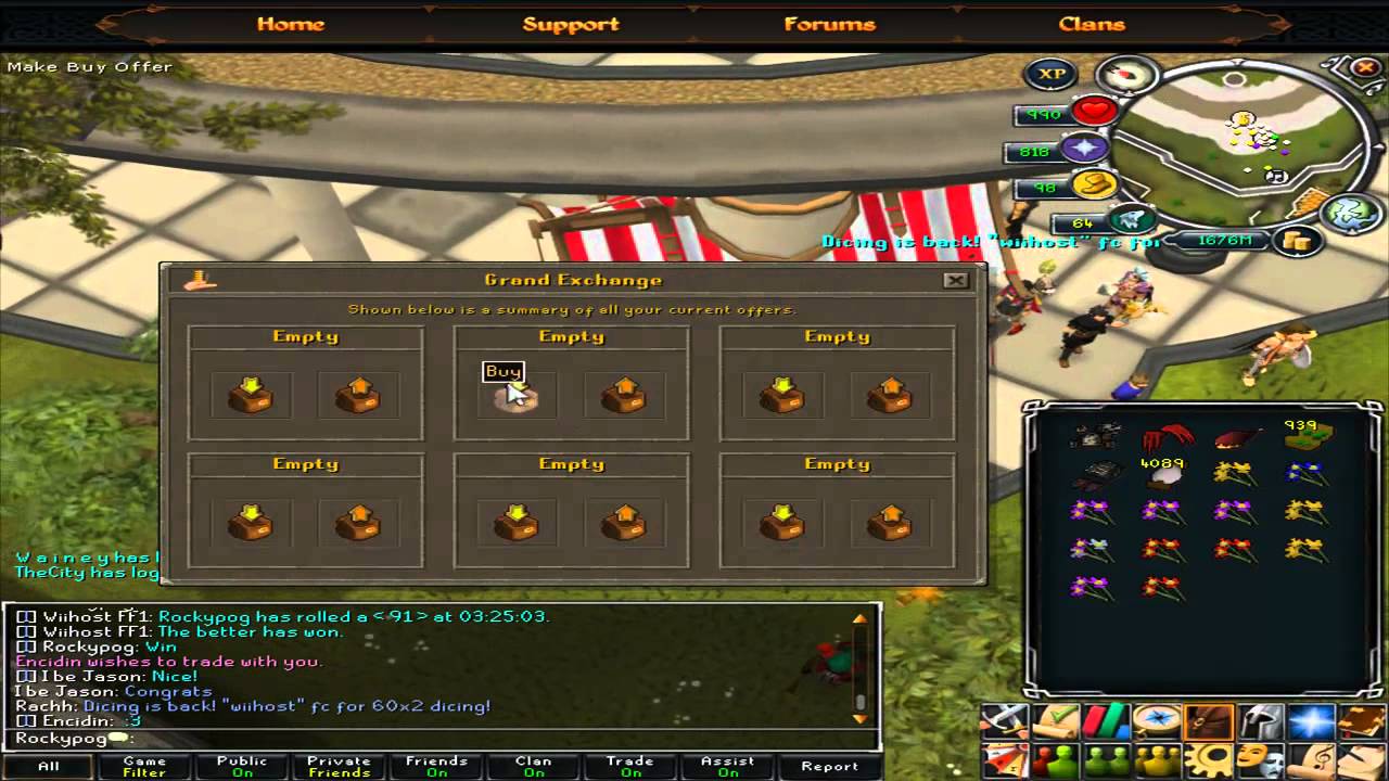 An example of 60x2 Dicing. [DICING HAS RETURNED TO RUNESCAPE 2012]