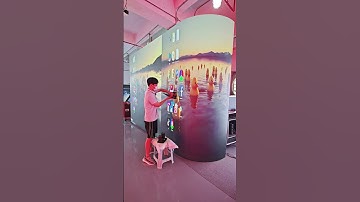 Can you tell where the screen is curved? #leddisplay #ledscreen #ledwall #ledmodules #eagerled
