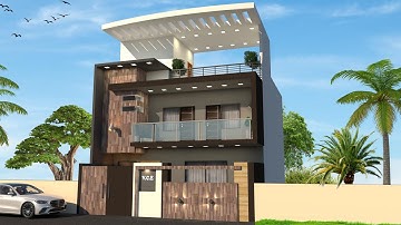 Front  Elevation Realistic rendering in SketchUp & Vray | How do I render high quality in SketchUp