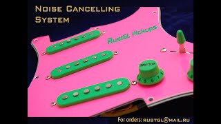 Strat Double Deck Noiseless RustGL Pickups vs Standard Pickups Test for Hum and Noise