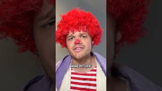 The clown who hides from gay people #comedy #comedyvideos