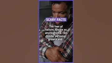 The fear of failure, known as atychiphobia, can hinder personal growth and prevent… #scary #facts