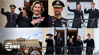 Emotional Farewell To King Harald Queen Sonja Joins Royal Family On Palace Balcony Ac1E