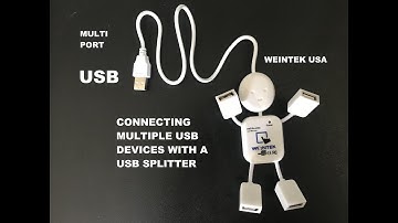 How to use Multiple USB Devices w/ Splitter in Weintek cMT HMI