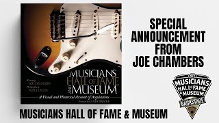 Musicians Hall of Fame & Museum Founder/CEO has a special announcement.