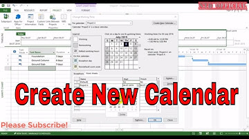 MS Project Tutorial | How to create new calendar in MS Project | NTD