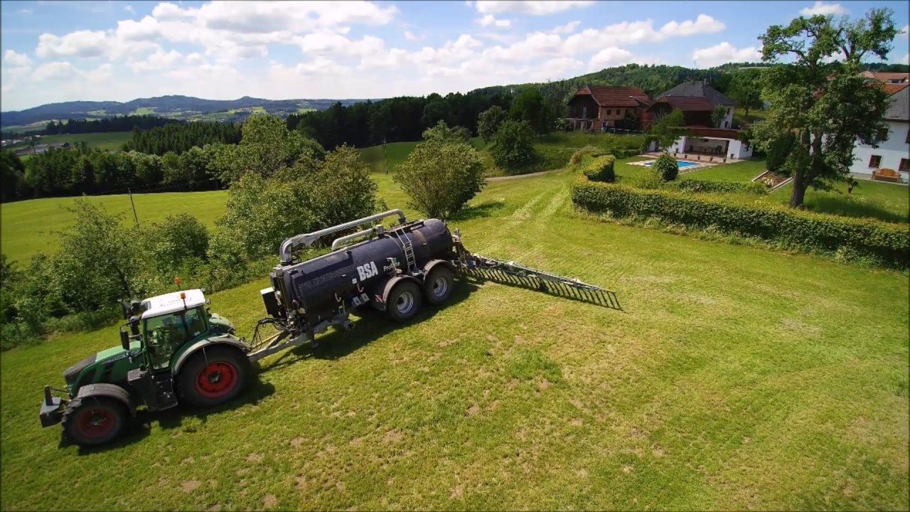 Lohnunternehmen Peter Kircher Güllefass BSA  mit Zubringer Joskin
