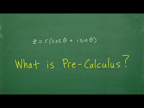 Video: Wat wordt beschouwd als pre-calculus?
