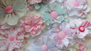 Chic and Cheap Shabby Cute Fabric Flowers