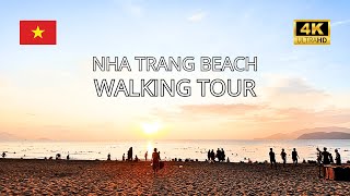 Morning Walk on Nha Trang Beach | Peaceful Vietnam Seaside Vibes [4K]