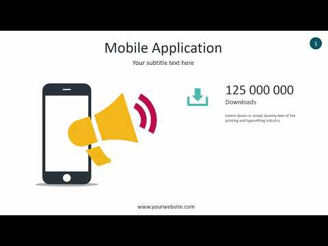 Mobile Application Infographic - Animated PowerPoint Template