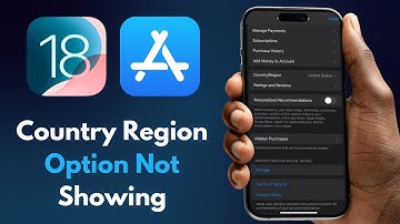 Fix "Country/Region Option Not Showing in App Store" iOS 18