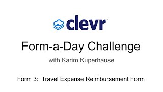 Form 3 - Form-ad-Day Challenge - Travel Expense Reimbursement Form