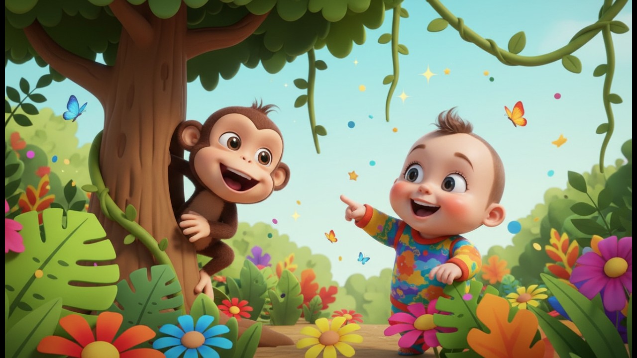 прятки в джунглях 🦁🙈🌴 | развивающий мультфильм для детей и весёлые приключения