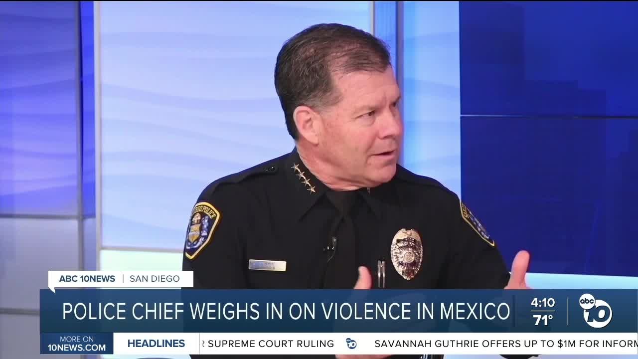 Police chief weighs in on violence in Mexico