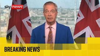 Nigel Farage stands down as MP to trigger Clacton by-election