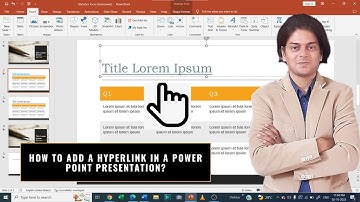 How to add a hyperlink in a power point presentation?
