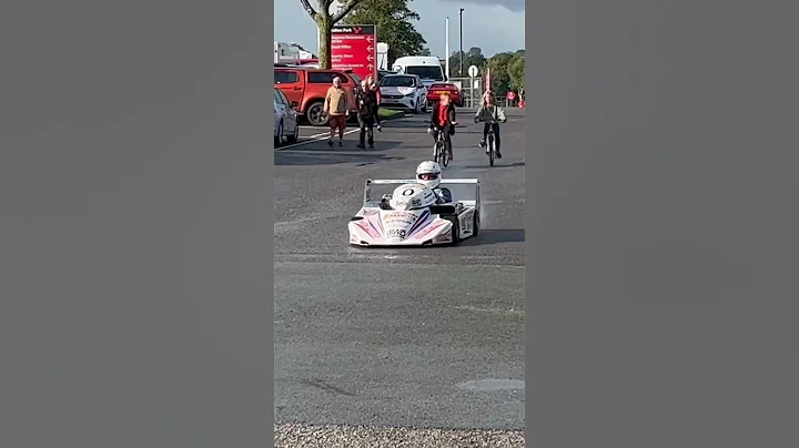 Super Kart arriving at assembly area Oulton Park #oultonpark