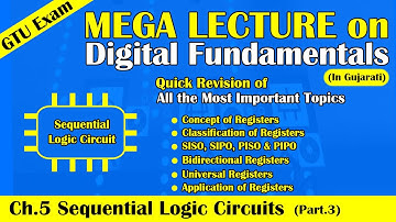 Mega Lecture on Sequential Logic Circuit [PART:3] | Quick Revision of Digital Fundamentals GTU