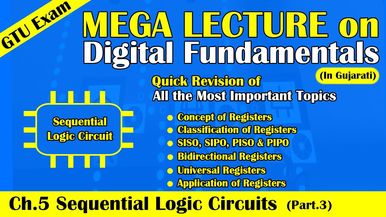 Mega Lecture on Sequential Logic Circuit [PART:3] | Quick Revision of ...