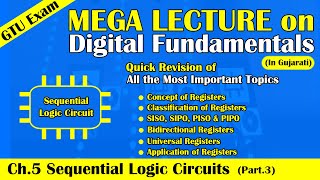 Mega Lecture on Sequential Logic Circuit [PART:3] | Quick Revision of Digital Fundamentals GTU