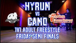 HYRUM vs CAMO | 1v1 Freestyle Adult Top 4 | Footprints Dance Retreat Friday Night Live | #SXSTV