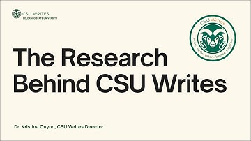 The Research Behind CSU Writes