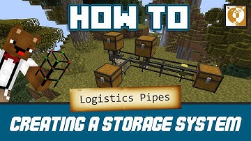 How to create a storage system - Logistics Pipes [Minecraft 1.7.10] - Bear Games How To