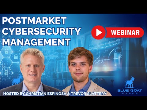 Webinar thumbnail: Webinar: Postmarket Cybersecurity Management